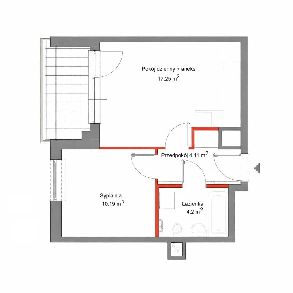 Mieszkanie 2 pokojowe na Wynajem