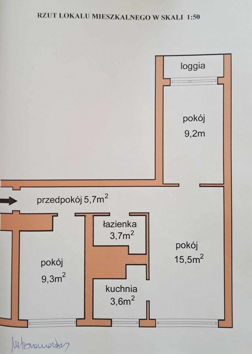 Mieszkanie 3 pokojowe na Sprzedaż