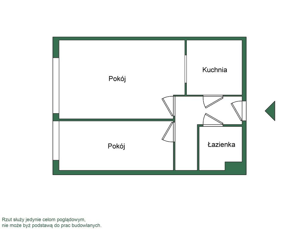 Mieszkanie 2 pokojowe na Sprzedaż