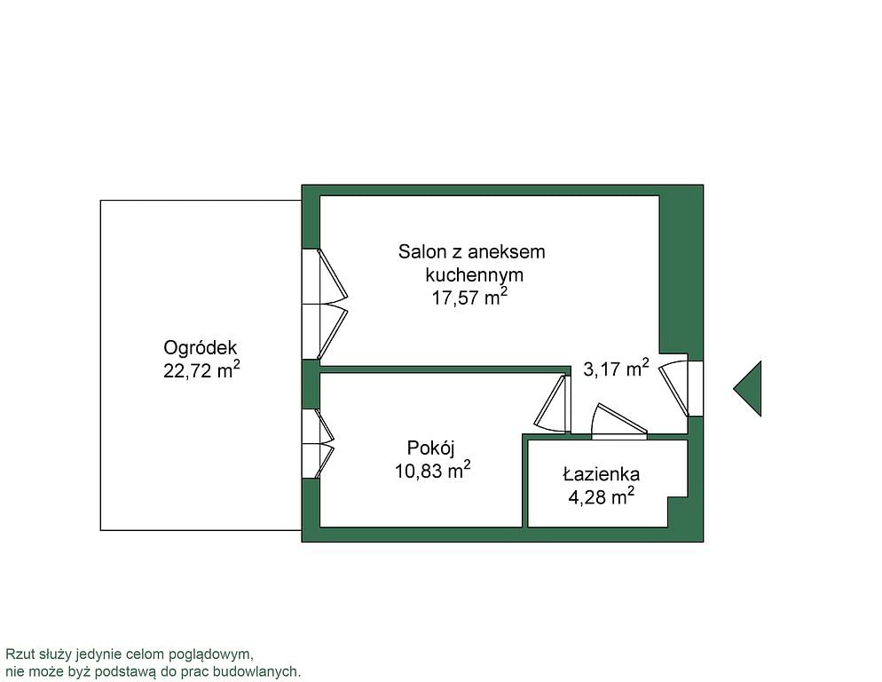 Mieszkanie 2 pokojowe na Sprzedaż