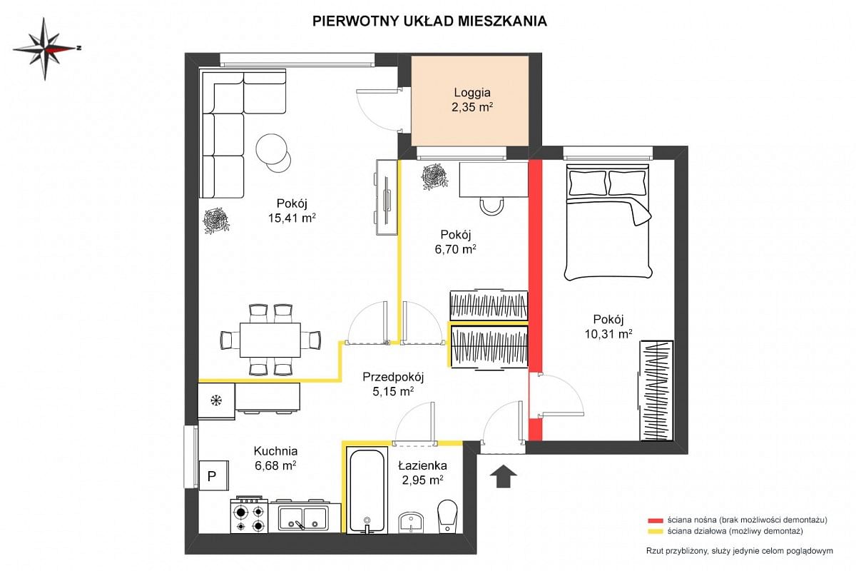 Mieszkanie 2 pokojowe na Sprzedaż