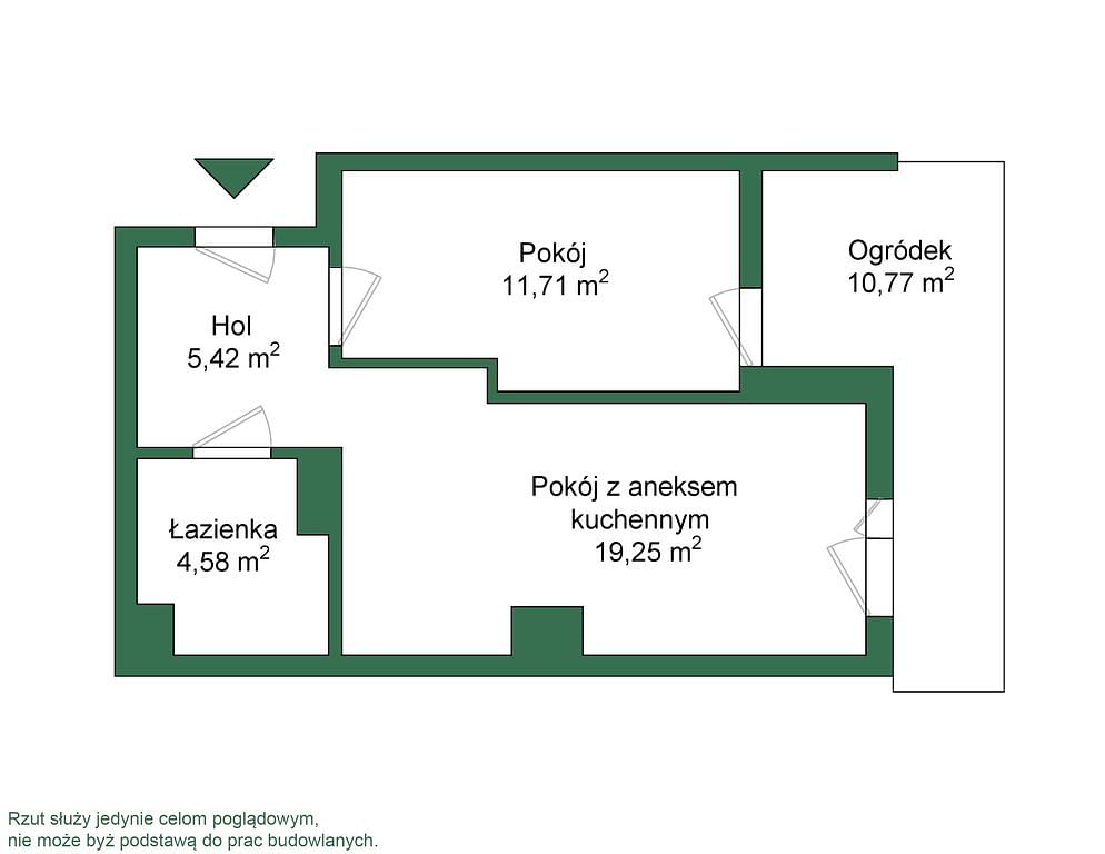 Mieszkanie 2 pokojowe na Sprzedaż