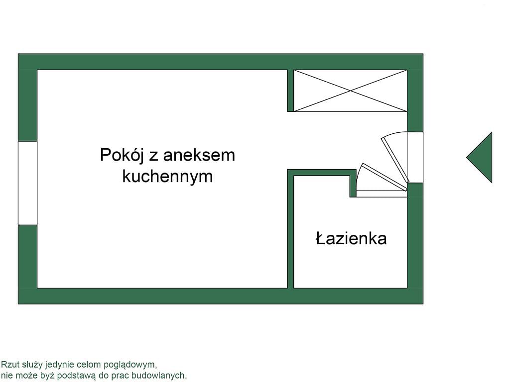 Mieszkanie 1 pokojowe na Sprzedaż