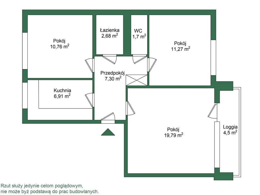 Mieszkanie 3 pokojowe na Sprzedaż