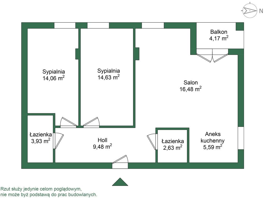 Mieszkanie 3 pokojowe na Sprzedaż