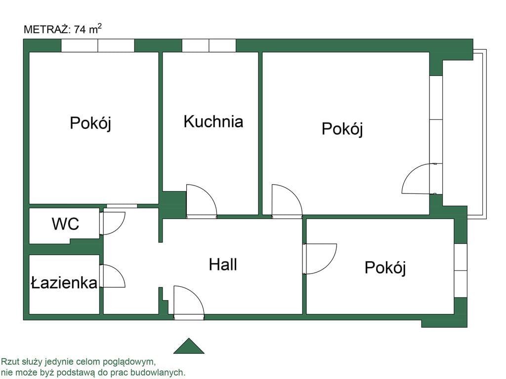 Mieszkanie 3 pokojowe na Sprzedaż