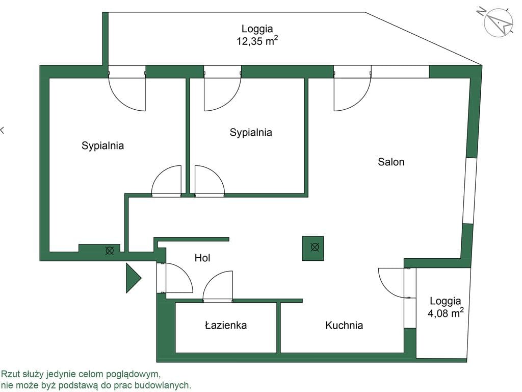 Mieszkanie 3 pokojowe na Sprzedaż