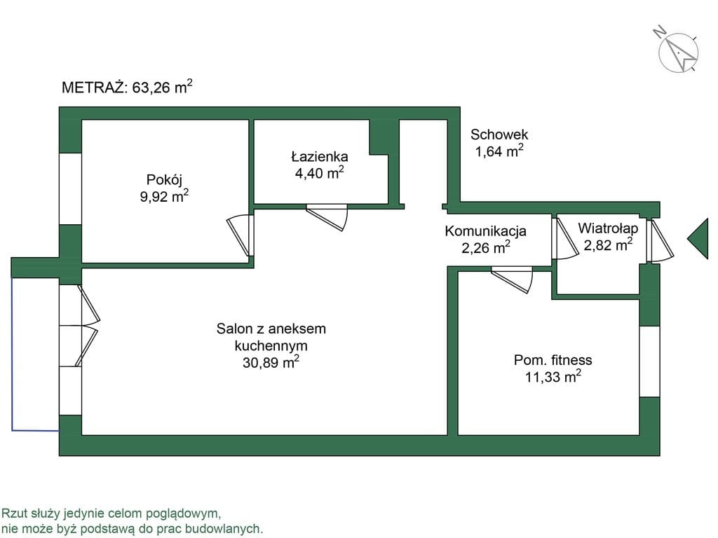 Mieszkanie 3 pokojowe na Sprzedaż