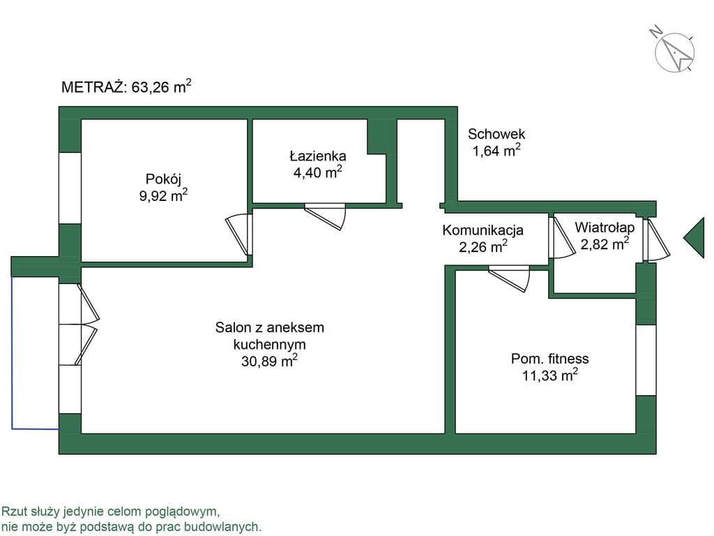 Mieszkanie 3 pokojowe na Sprzedaż