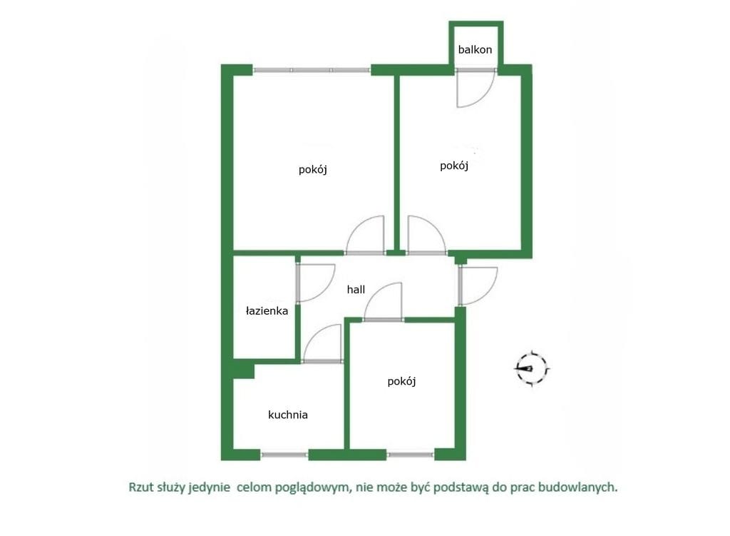 Mieszkanie 3 pokojowe na Sprzedaż