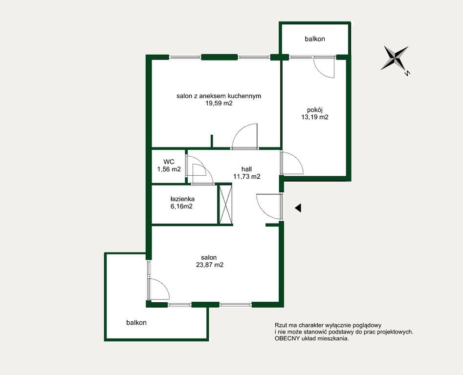 Mieszkanie 3 pokojowe na Sprzedaż
