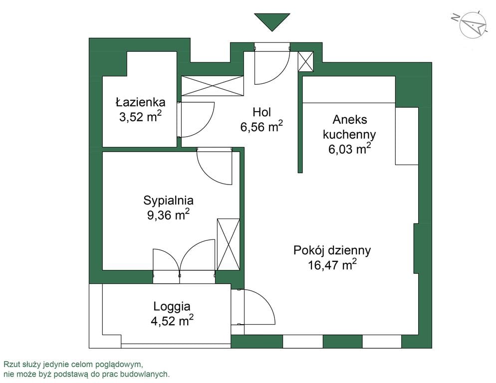 Mieszkanie 2 pokojowe na Sprzedaż