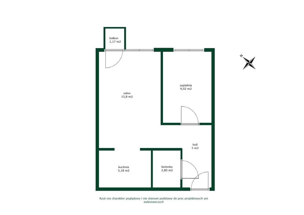 Mieszkanie 2 pokojowe na Sprzedaż