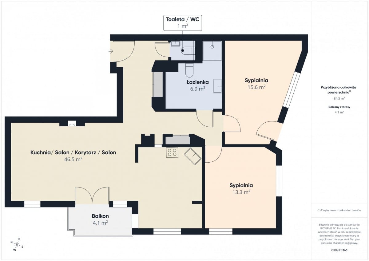 Mieszkanie 3 pokojowe na Sprzedaż