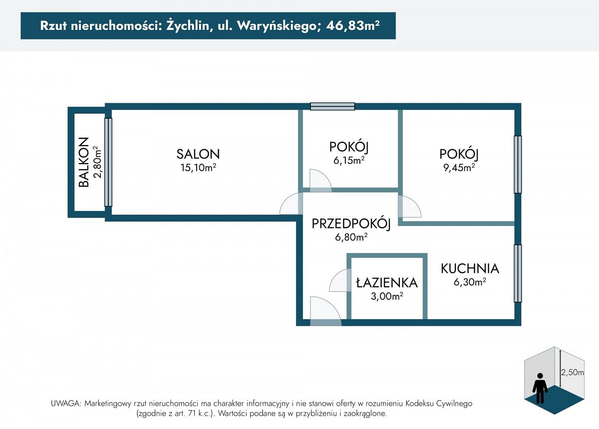 Mieszkanie 3 pokojowe na Sprzedaż