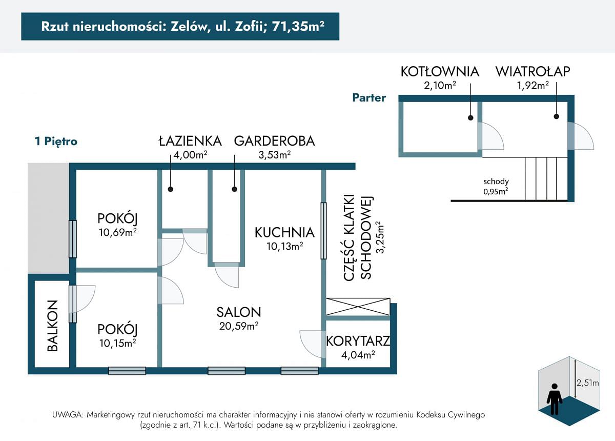 Mieszkanie 3 pokojowe na Sprzedaż