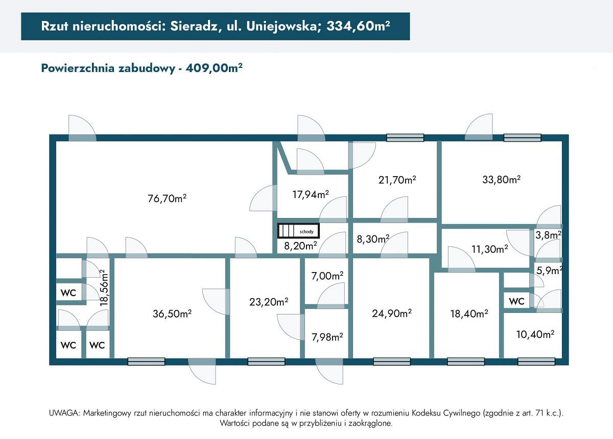 Lokal użytkowy  pokojowe na Sprzedaż