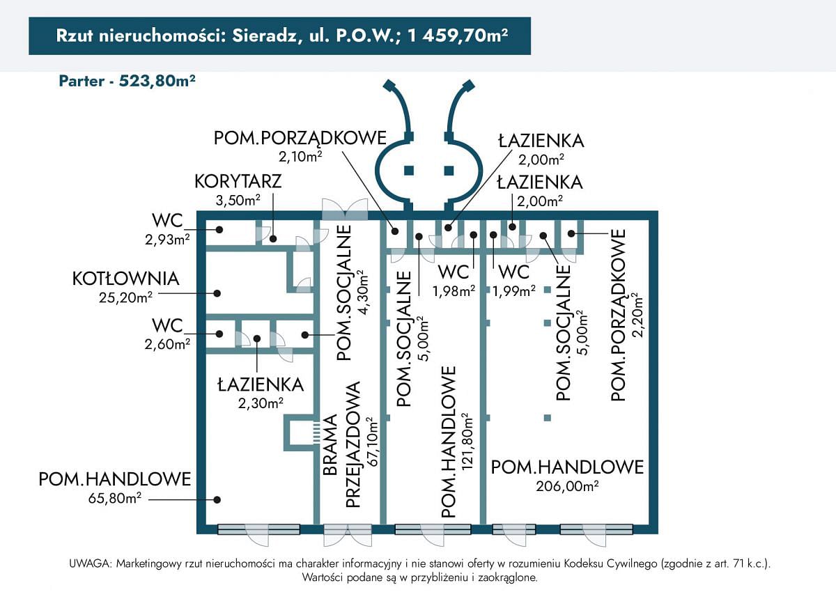 Lokal użytkowy  pokojowe na Sprzedaż