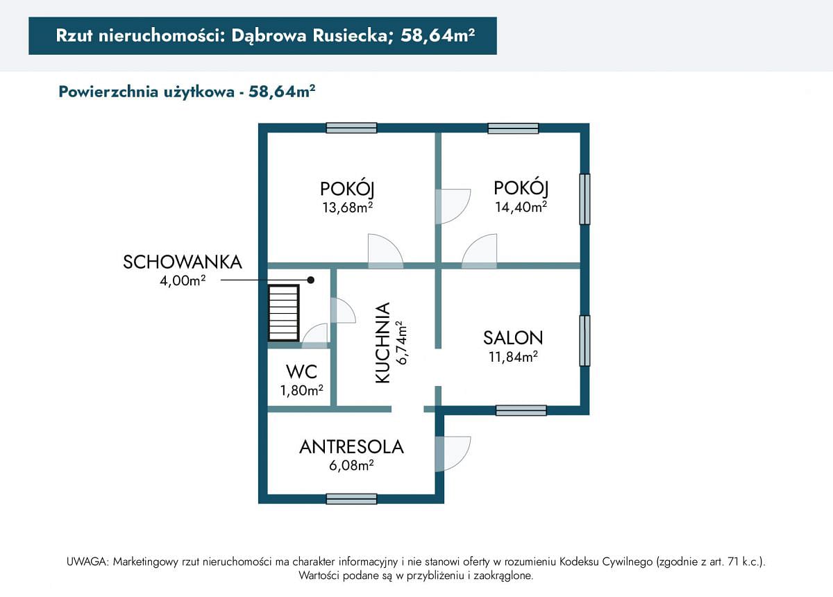 Dom 3 pokojowe na Sprzedaż