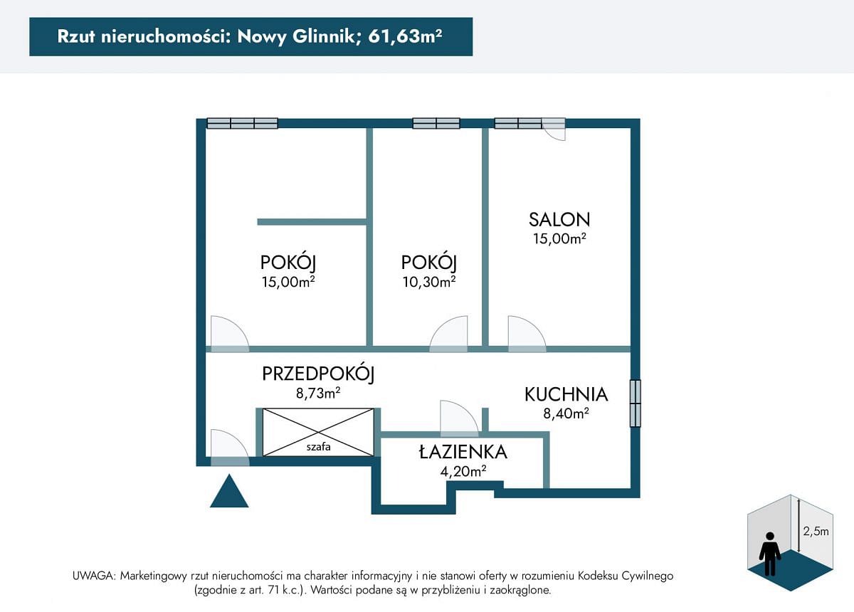 Mieszkanie 3 pokojowe na Sprzedaż
