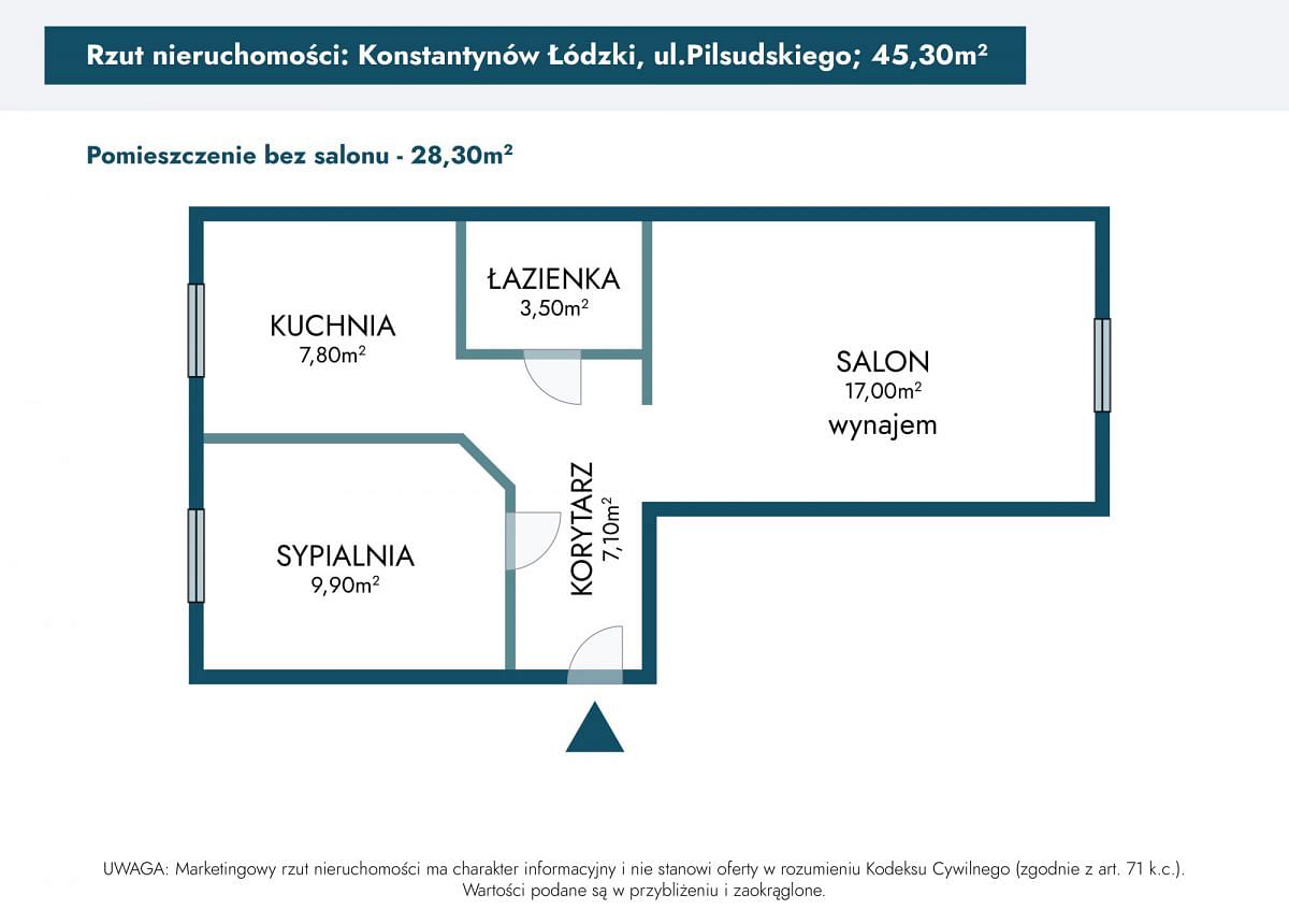 Mieszkanie 2 pokojowe na Sprzedaż
