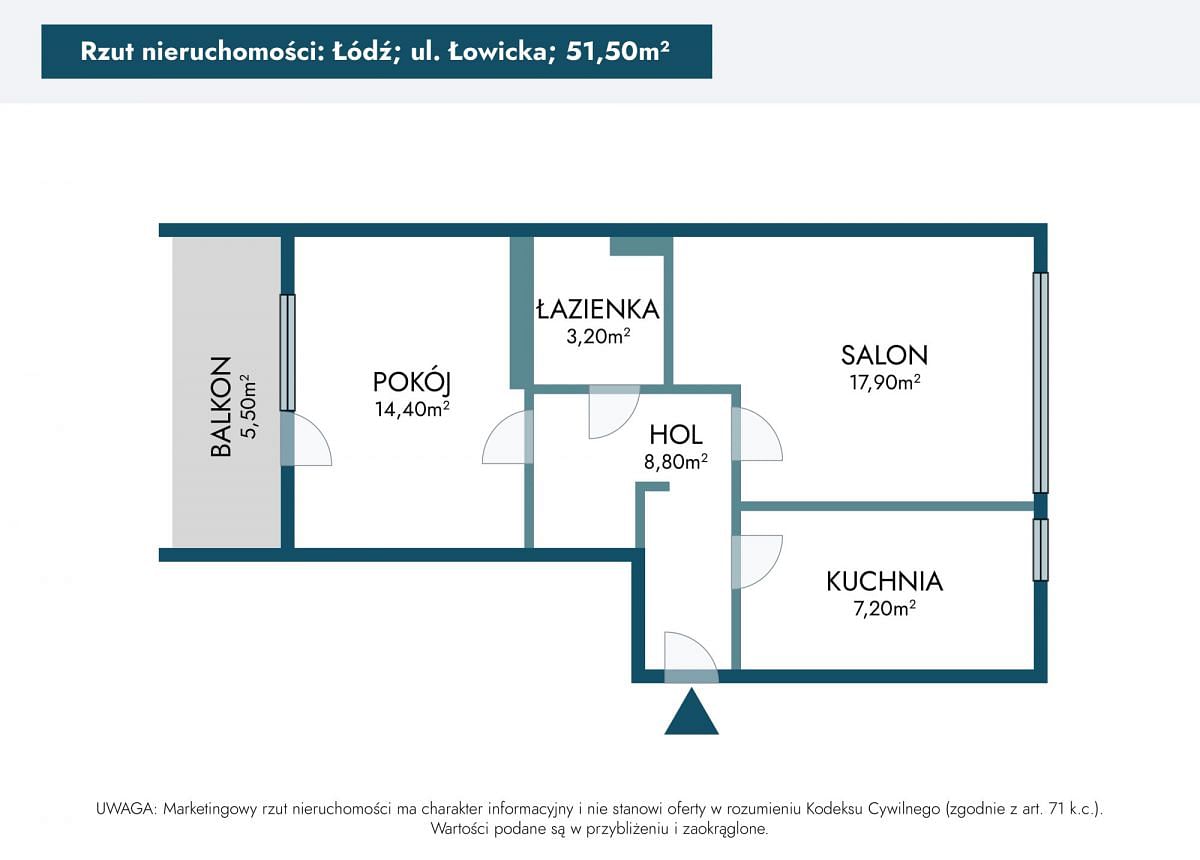 Mieszkanie 2 pokojowe na Sprzedaż