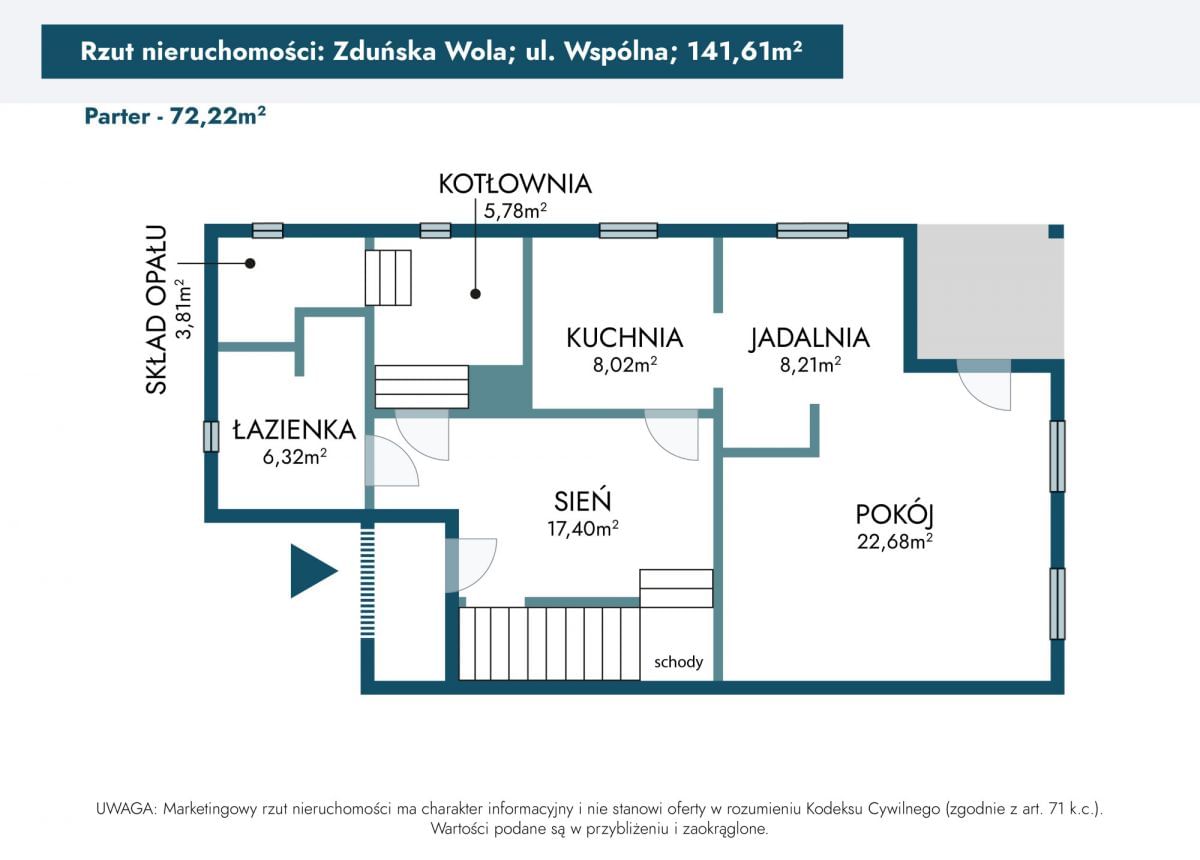 Dom 5 pokojowe na Sprzedaż