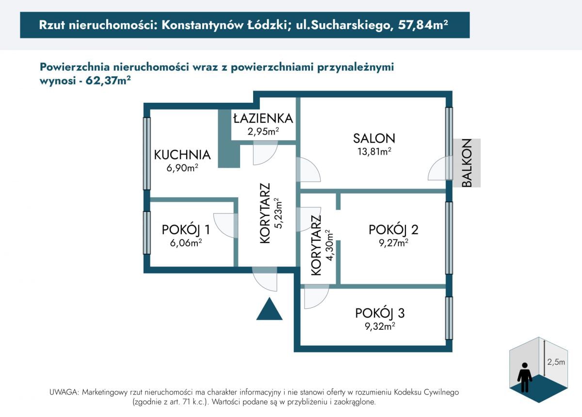 Mieszkanie 4 pokojowe na Sprzedaż