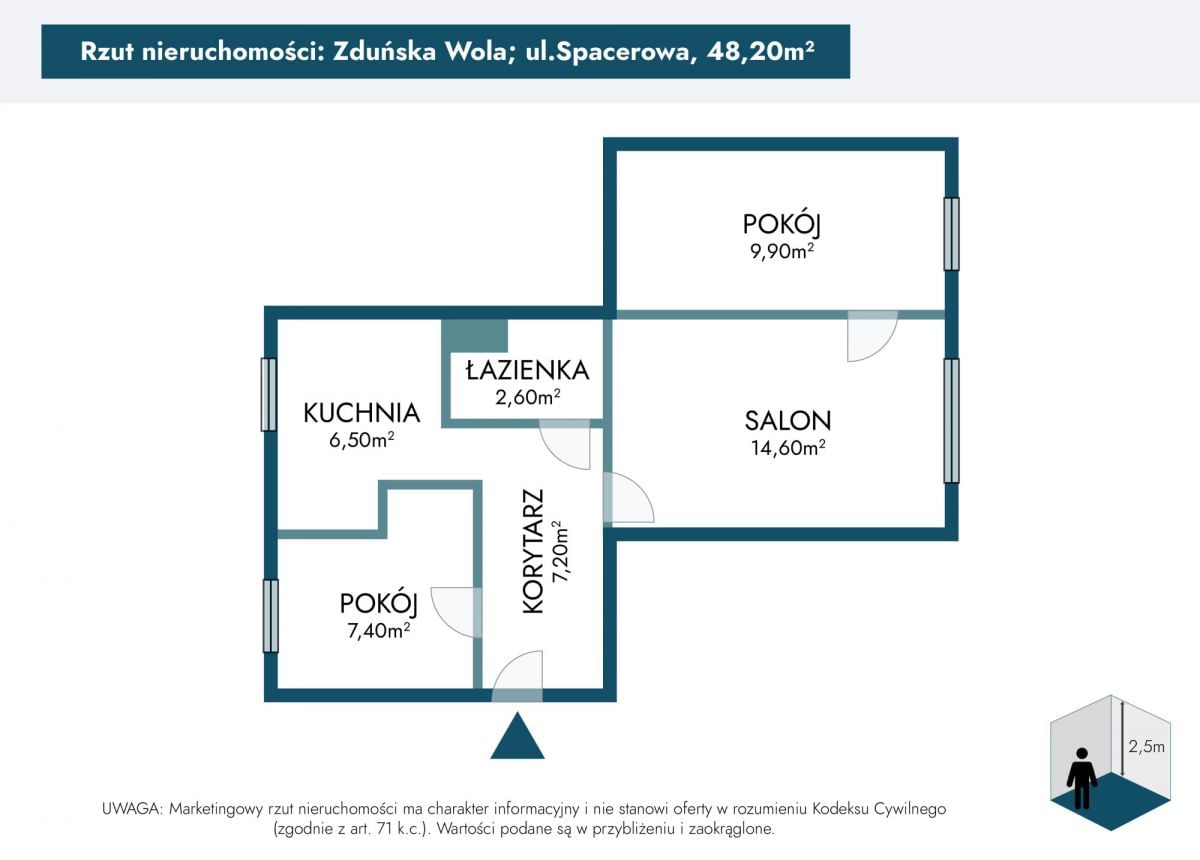 Mieszkanie 3 pokojowe na Sprzedaż
