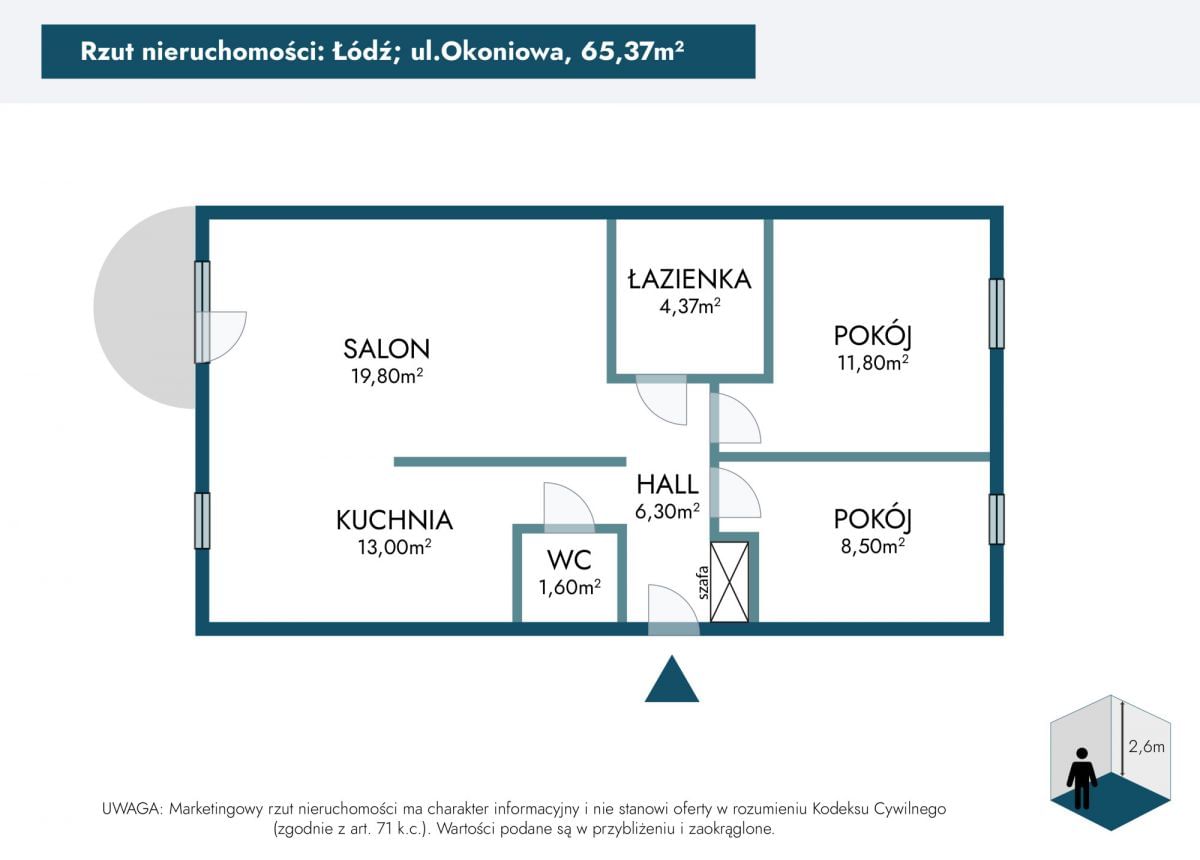 Mieszkanie 3 pokojowe na Sprzedaż