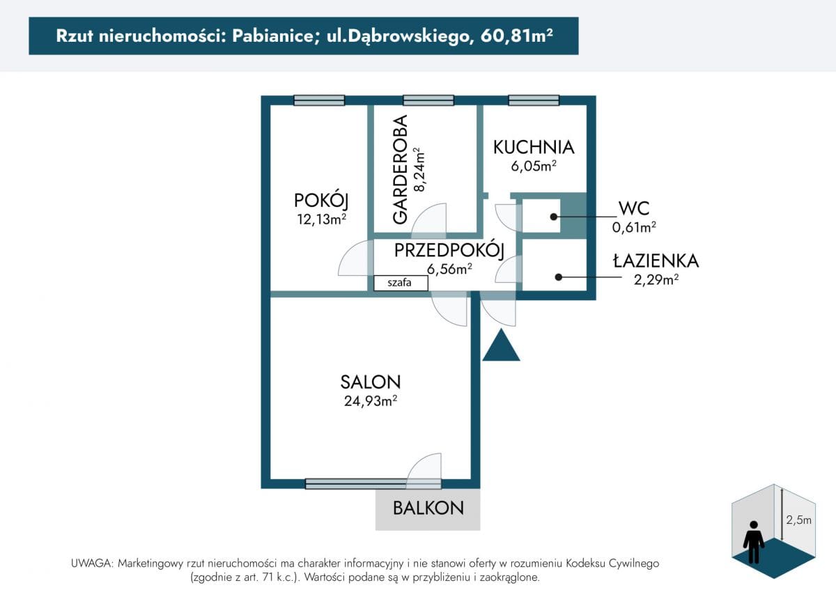 Mieszkanie 3 pokojowe na Sprzedaż