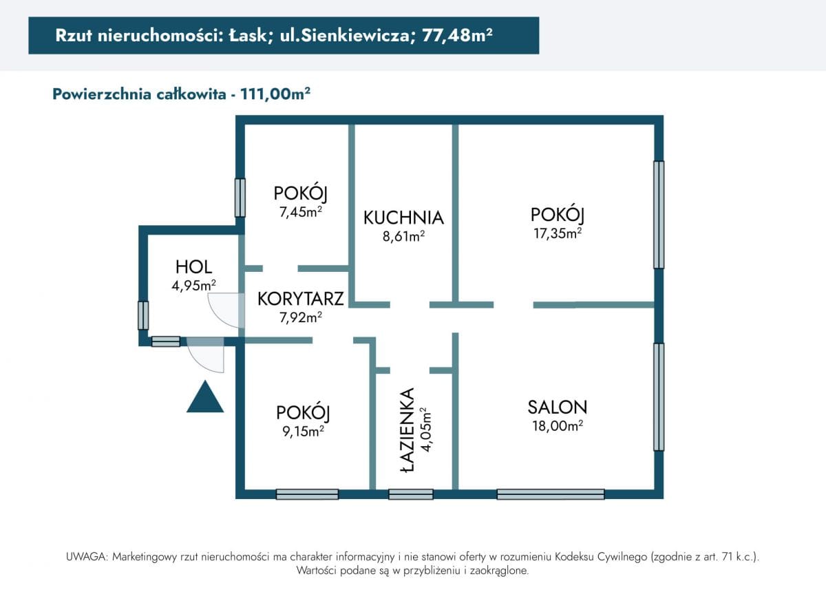 Dom 4 pokojowe na Sprzedaż