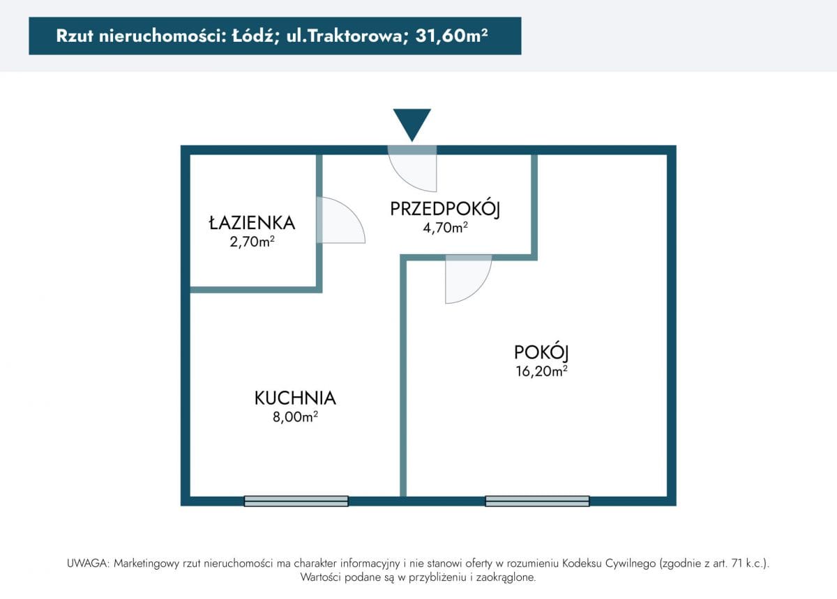 Mieszkanie 1 pokojowe na Wynajem