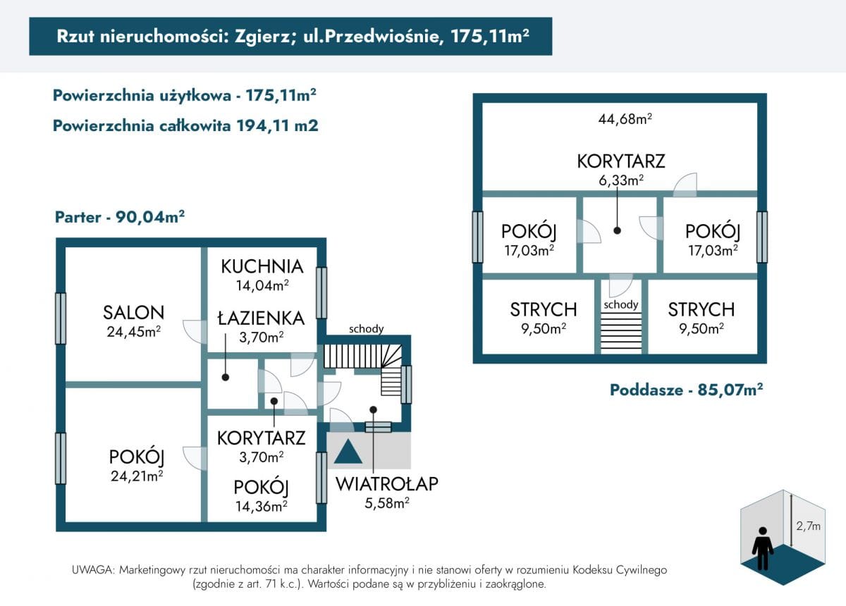 Dom 5 pokojowe na Sprzedaż