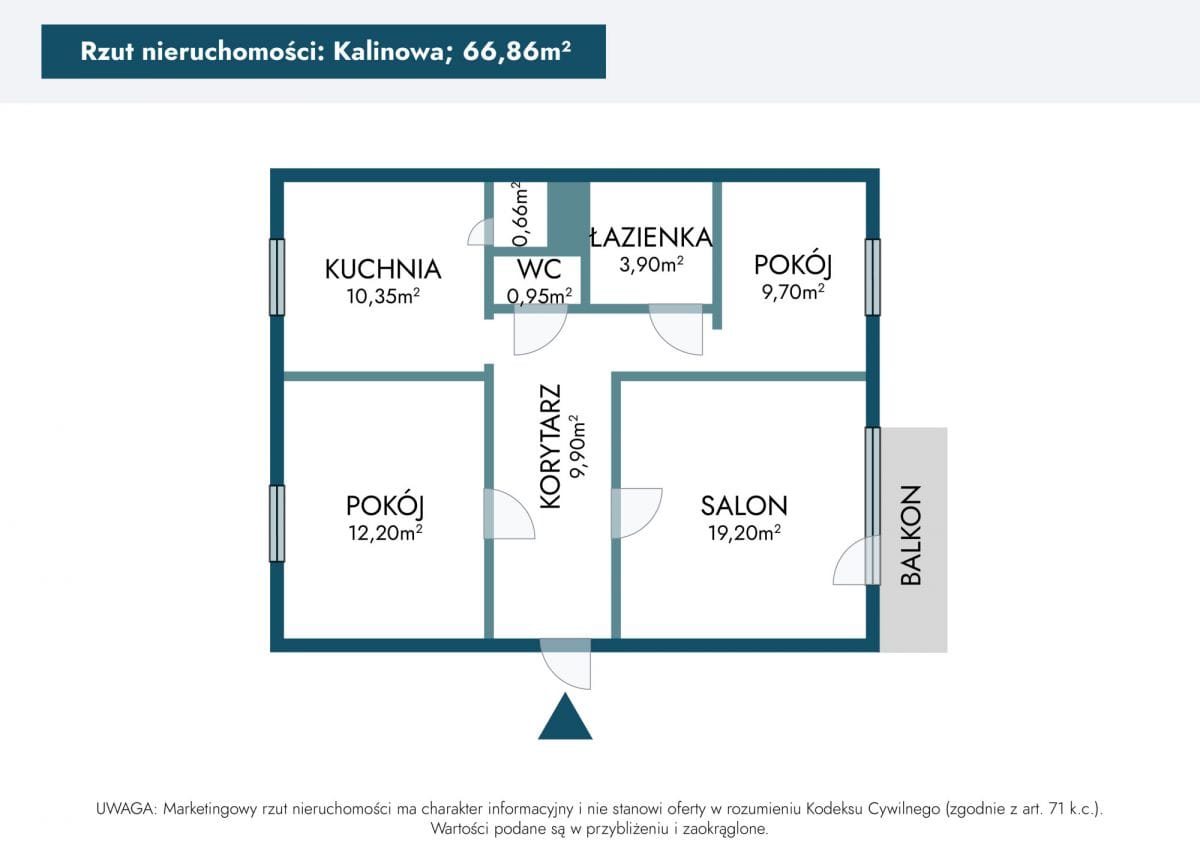 Mieszkanie 3 pokojowe na Sprzedaż
