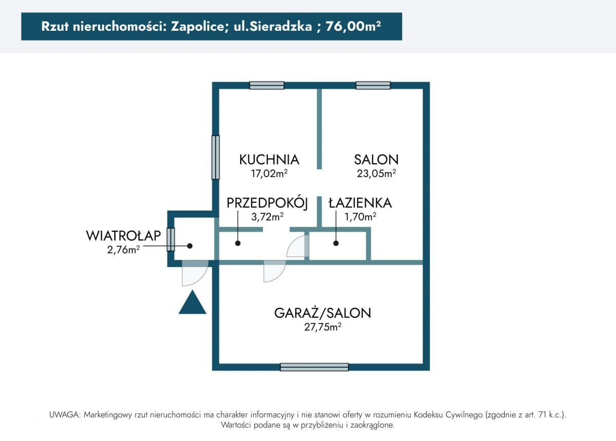 Dom 2 pokojowe na Sprzedaż