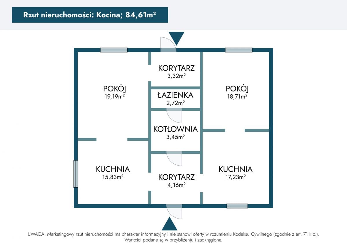 Dom 4 pokojowe na Sprzedaż