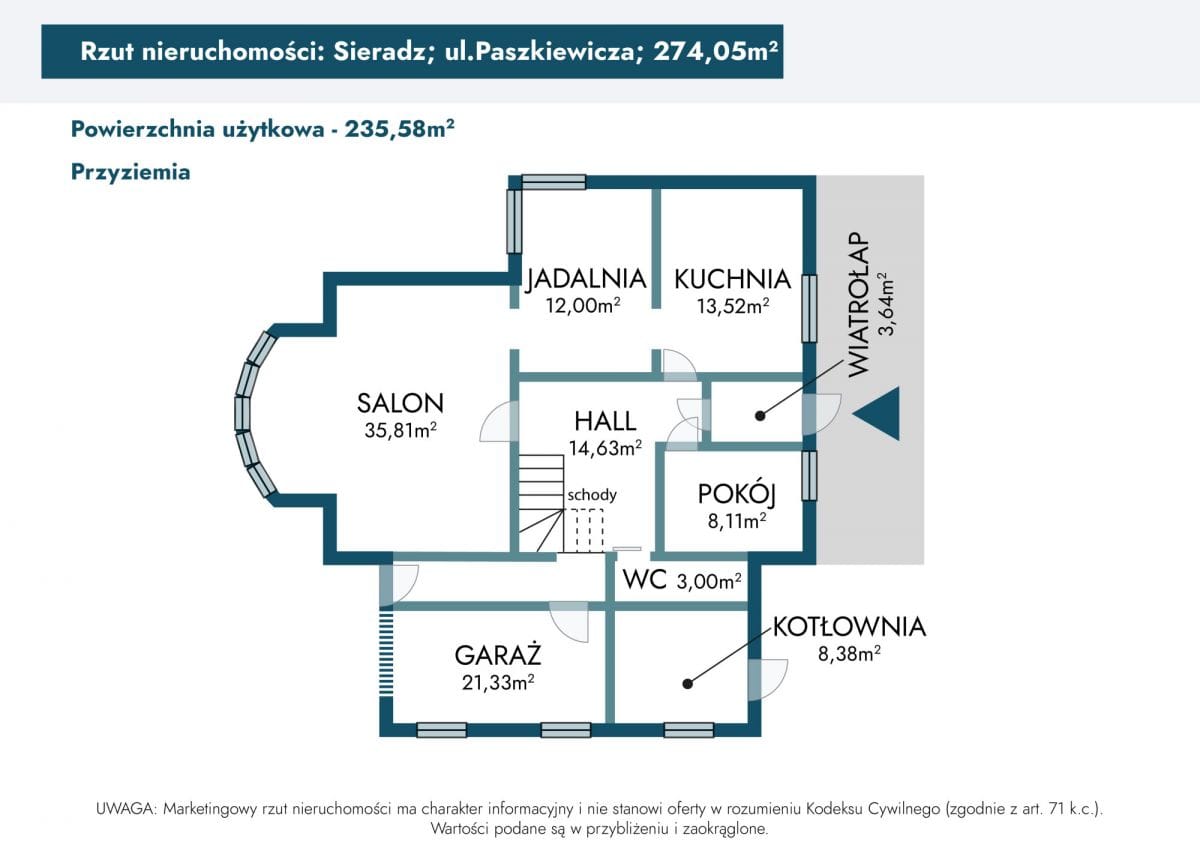 Dom 4 pokojowe na Sprzedaż
