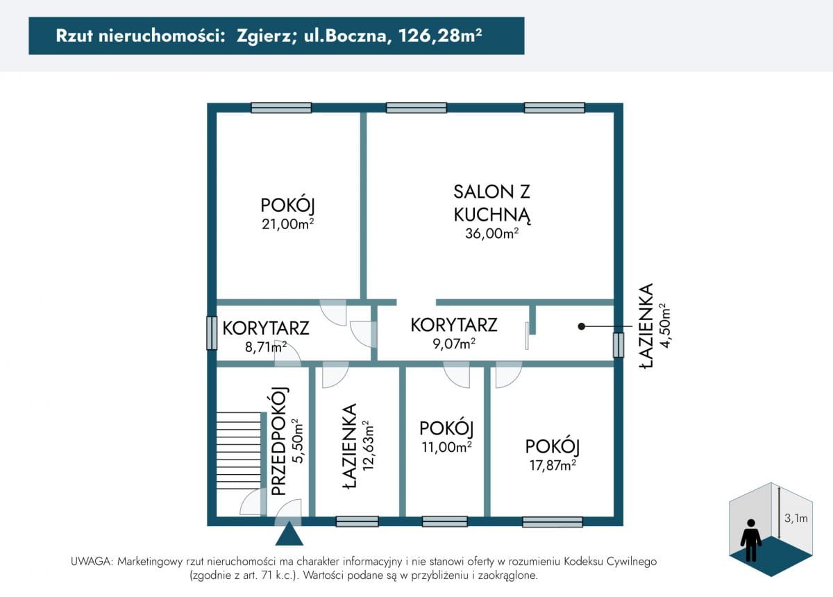 Dom 4 pokojowe na Sprzedaż