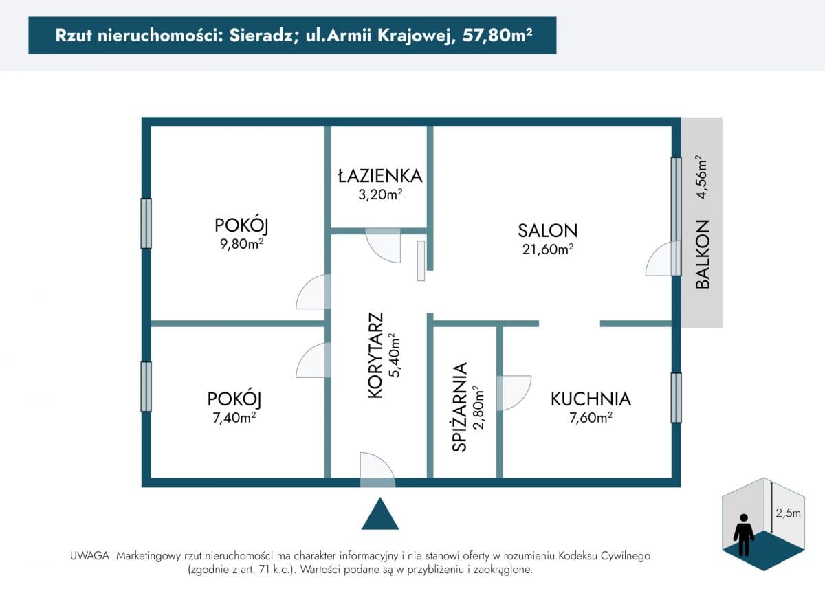 Mieszkanie 3 pokojowe na Sprzedaż