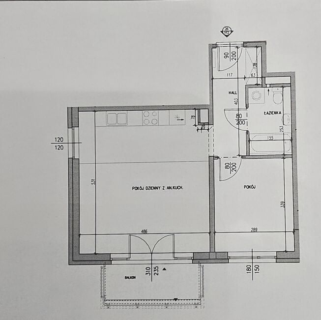 Mieszkanie 2 pokojowe na Sprzedaż