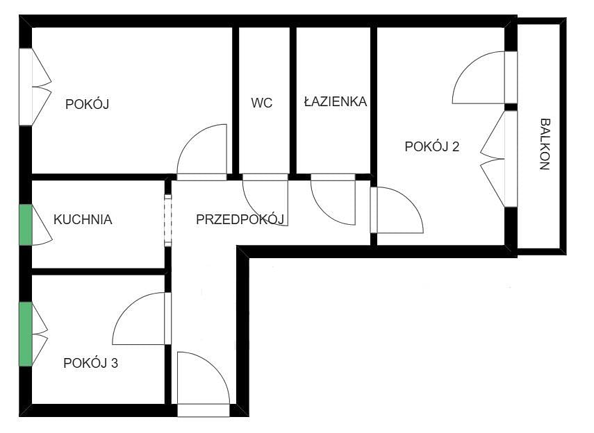 Mieszkanie 3 pokojowe na Sprzedaż