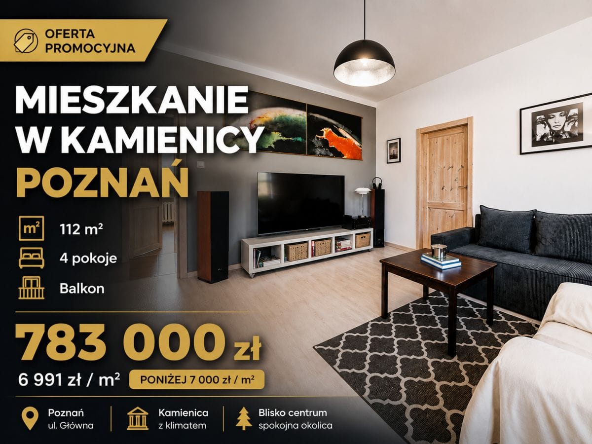 Mieszkanie 4 pokojowe na Sprzedaż