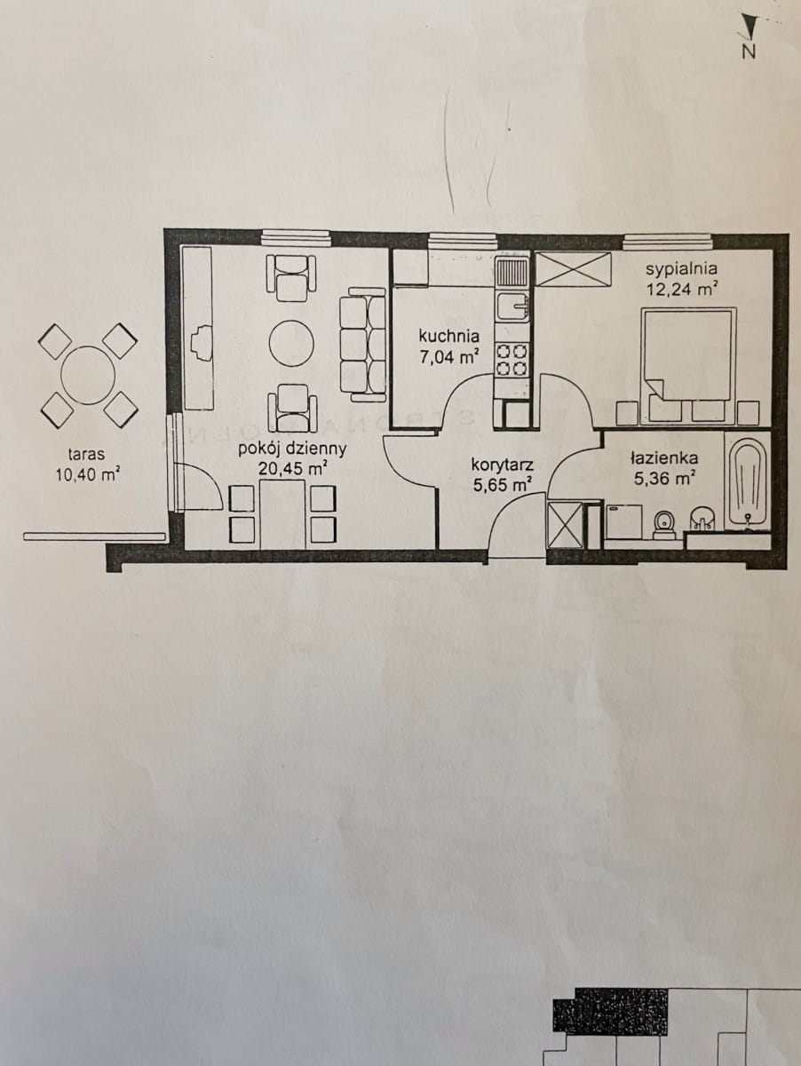 Mieszkanie 2 pokojowe na Sprzedaż