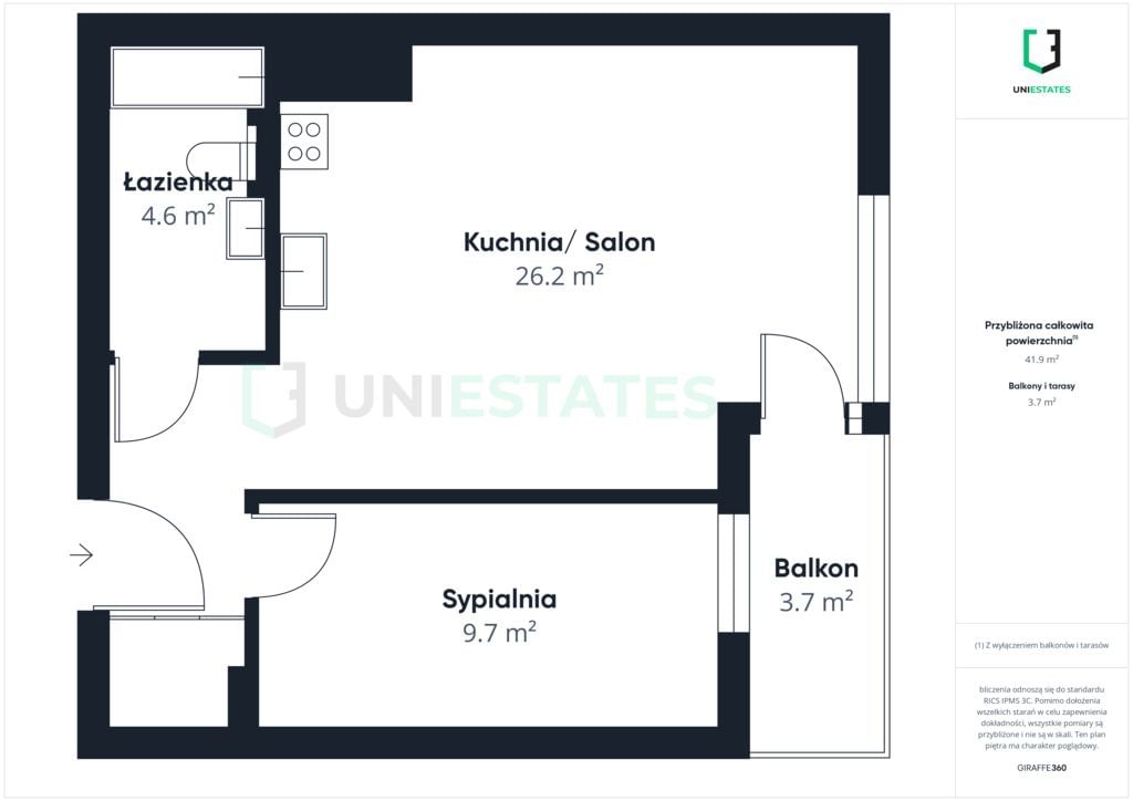 Mieszkanie 2 pokojowe na Wynajem