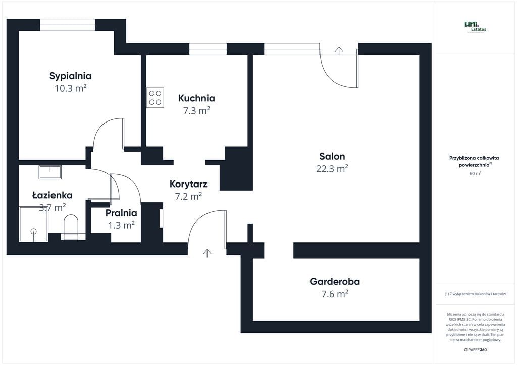 Mieszkanie 2 pokojowe na Sprzedaż