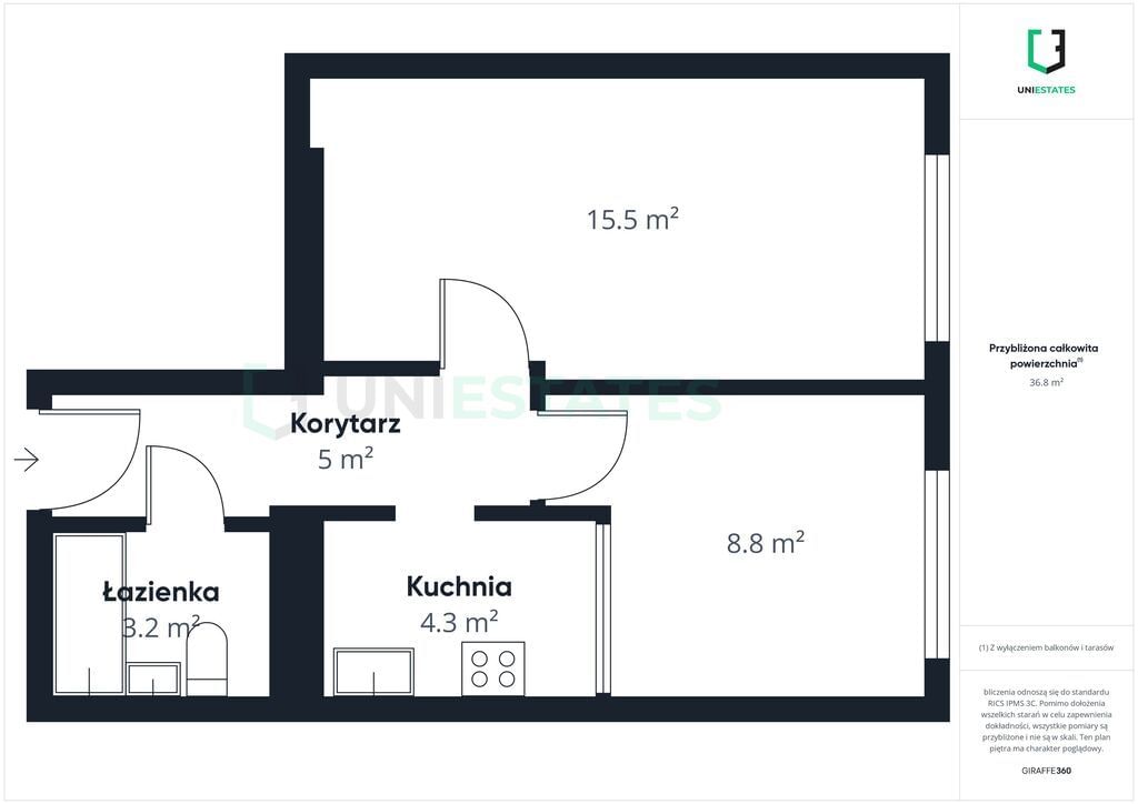 Mieszkanie 2 pokojowe na Sprzedaż