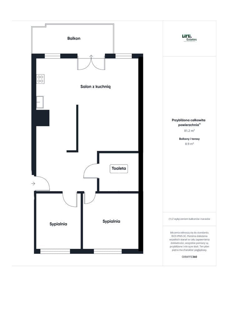 Mieszkanie 3 pokojowe na Wynajem