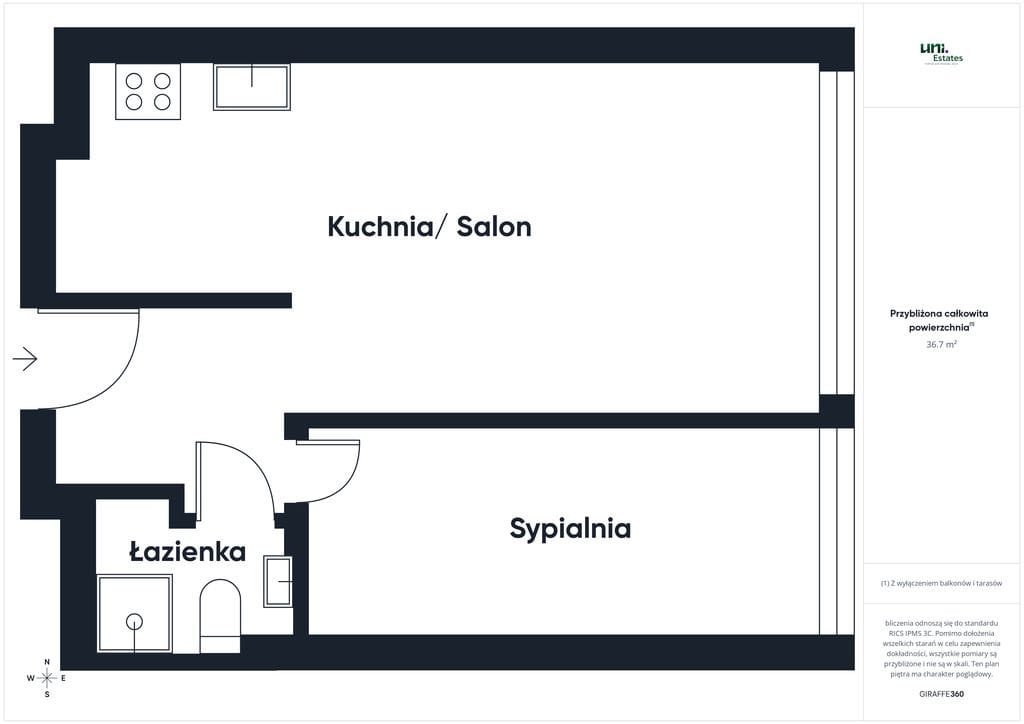 Mieszkanie 2 pokojowe na Wynajem