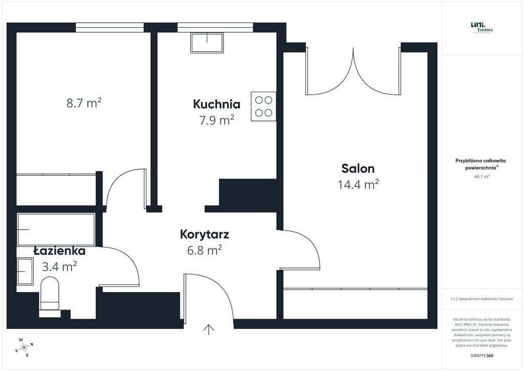 Mieszkanie 2 pokojowe na Wynajem